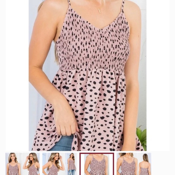 •LAST ONE•Trendy Spaghetti Strap Babydoll Animal Print Summer Must Have - Picture 3 of 4